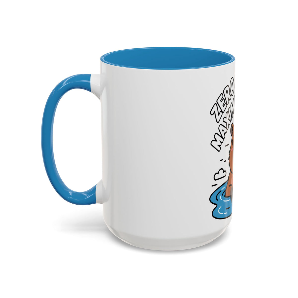 Zero Stress Capybara Mug, Funny Chill Capybara Coffee Cup, Cute Hot Spring Animal Gift, Zero Stress Maximum Chill Mug