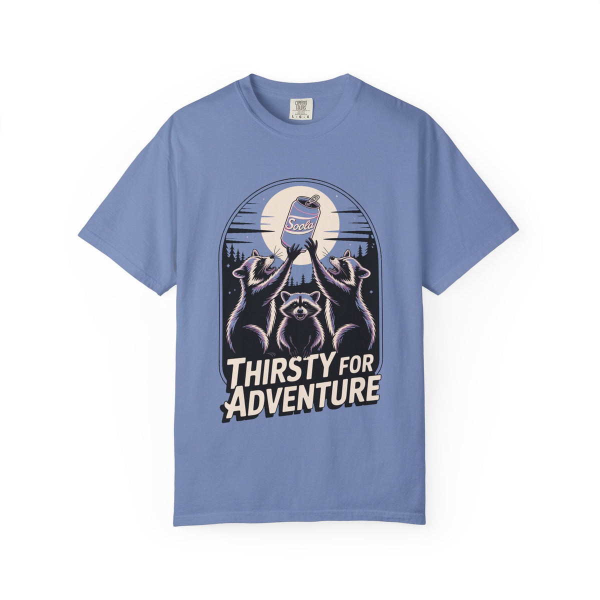 Thirsty For Adventure Raccoons Shirt, Funny Vintage Raccoon T-Shirt, Retro Soda Poster Tee, Camping Gift