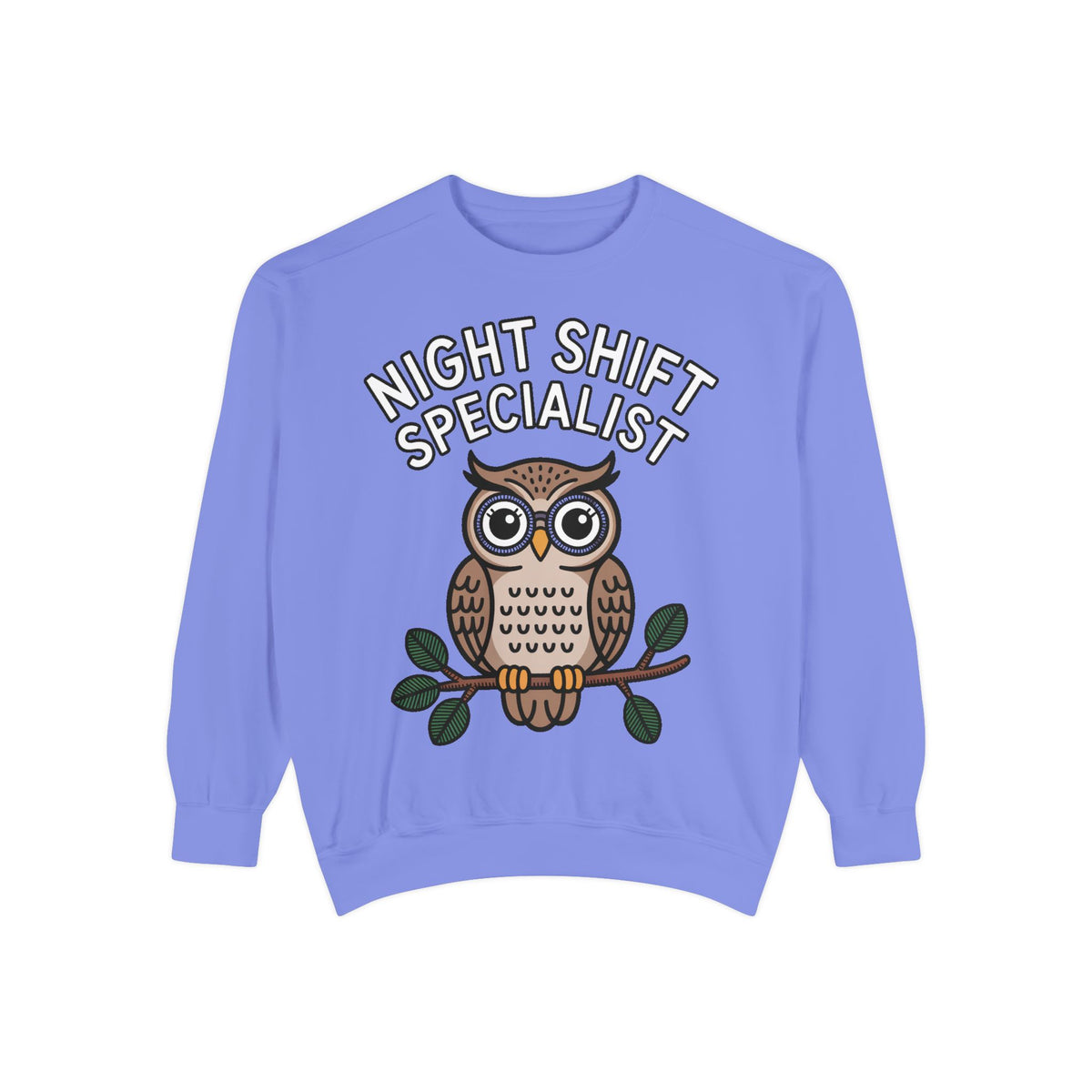 Night Shift Owl Sweatshirt, Funny Night Owl Crewneck, Night Shift Specialist Gift, Cute Bird Lover Sweatshirt, Nurse Gift