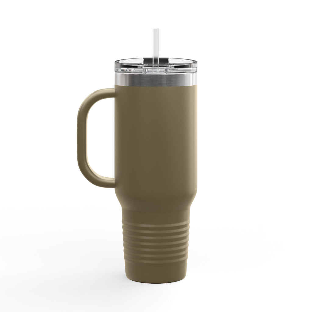 Cute Chameleon Travel Mug, Cartoon Reptile Tumbler with Handle, 40oz Insulated Cup, Chameleon Lover Gift, Cute Animal Tumbler