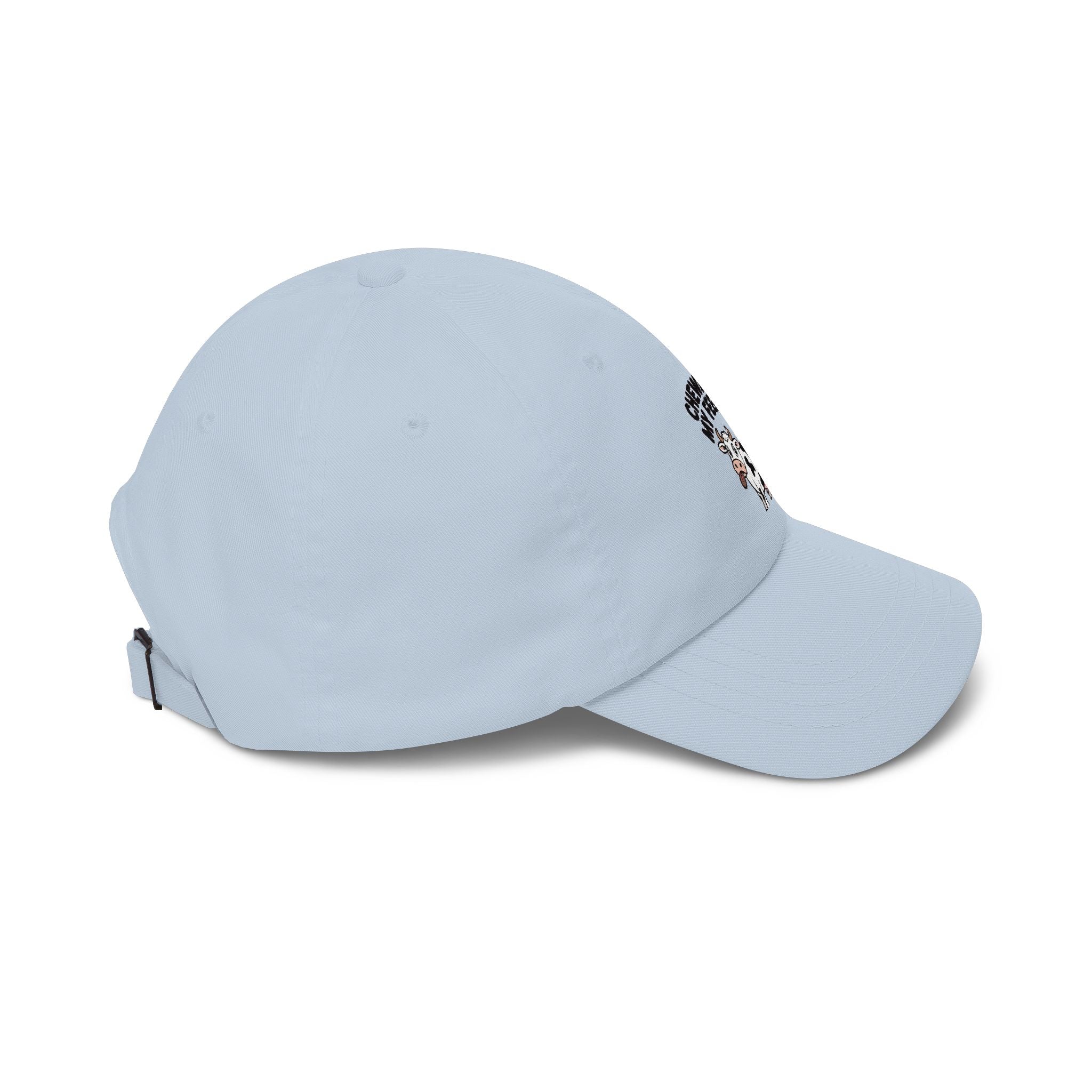 Chewing On My Feelings Dad Hat, Funny Cow Embroidered Cap, Cute Cow Lover Gift, Sarcastic Mental Health Hat, Unstructured Dad Cap