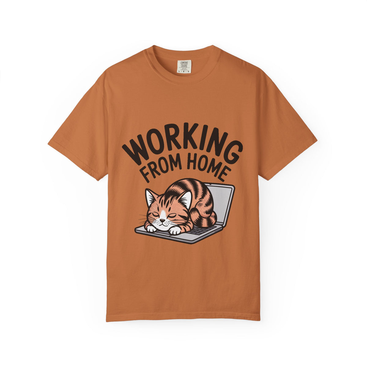 Working From Home Cat Shirt, Funny Cat Lover T-Shirt, Cute Cat Keyboard Tee, Remote Work Gift, WFH Cat Lover Graphic Shirt