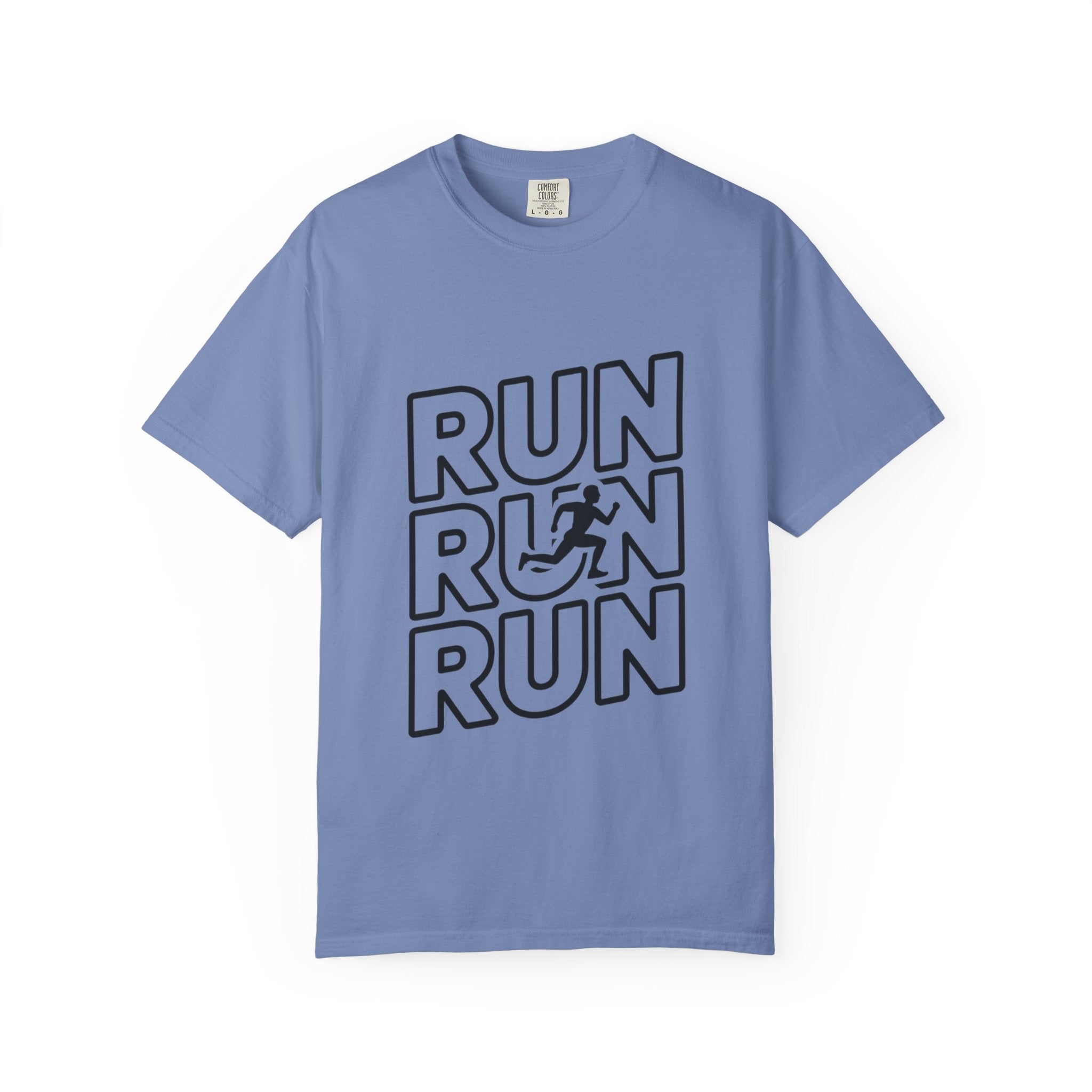 Run Run Run Typography T-Shirt