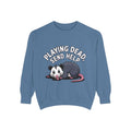Funny Opossum Sweatshirt, Playing Dead Send Help Crewneck, Cute Possum Lover Gift, Funny Animal Sweatshirt for Introverts