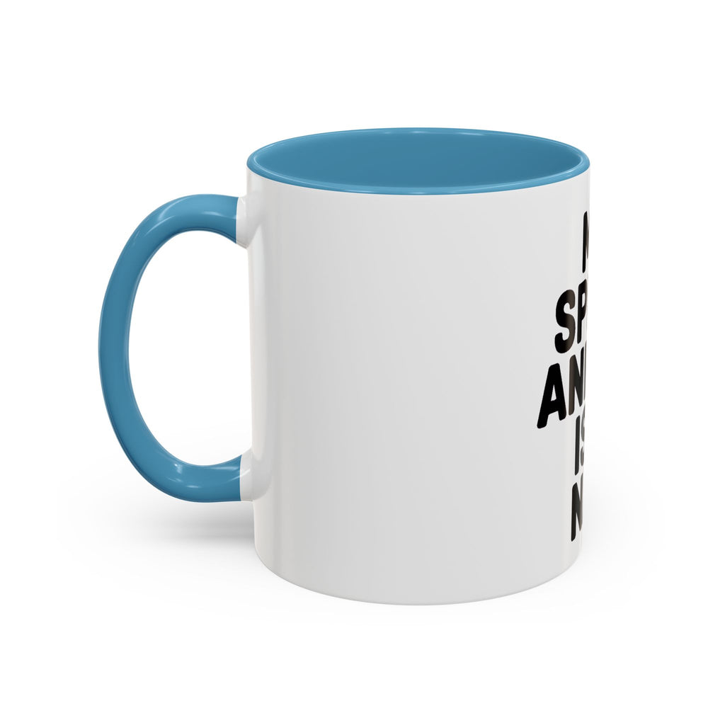 My Spirit Animal Is A Nap Mug, Funny Nap Lover Coffee Cup, Lazy Day Sarcastic Gift, Bold Typography Accent Mug for Coffee or Tea