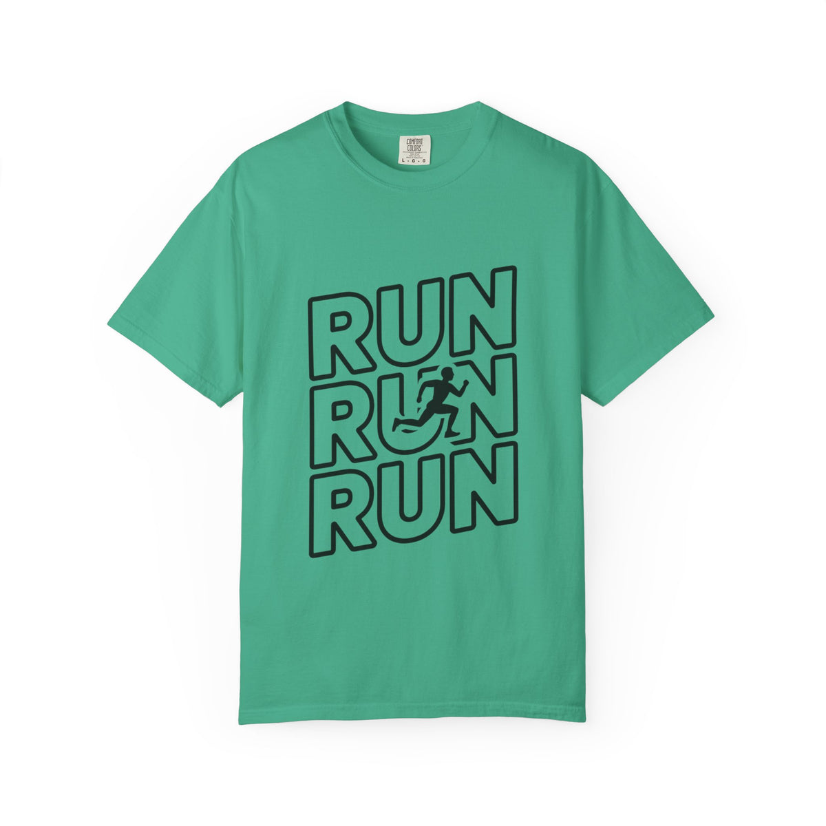 Run Run Run Typography T-Shirt