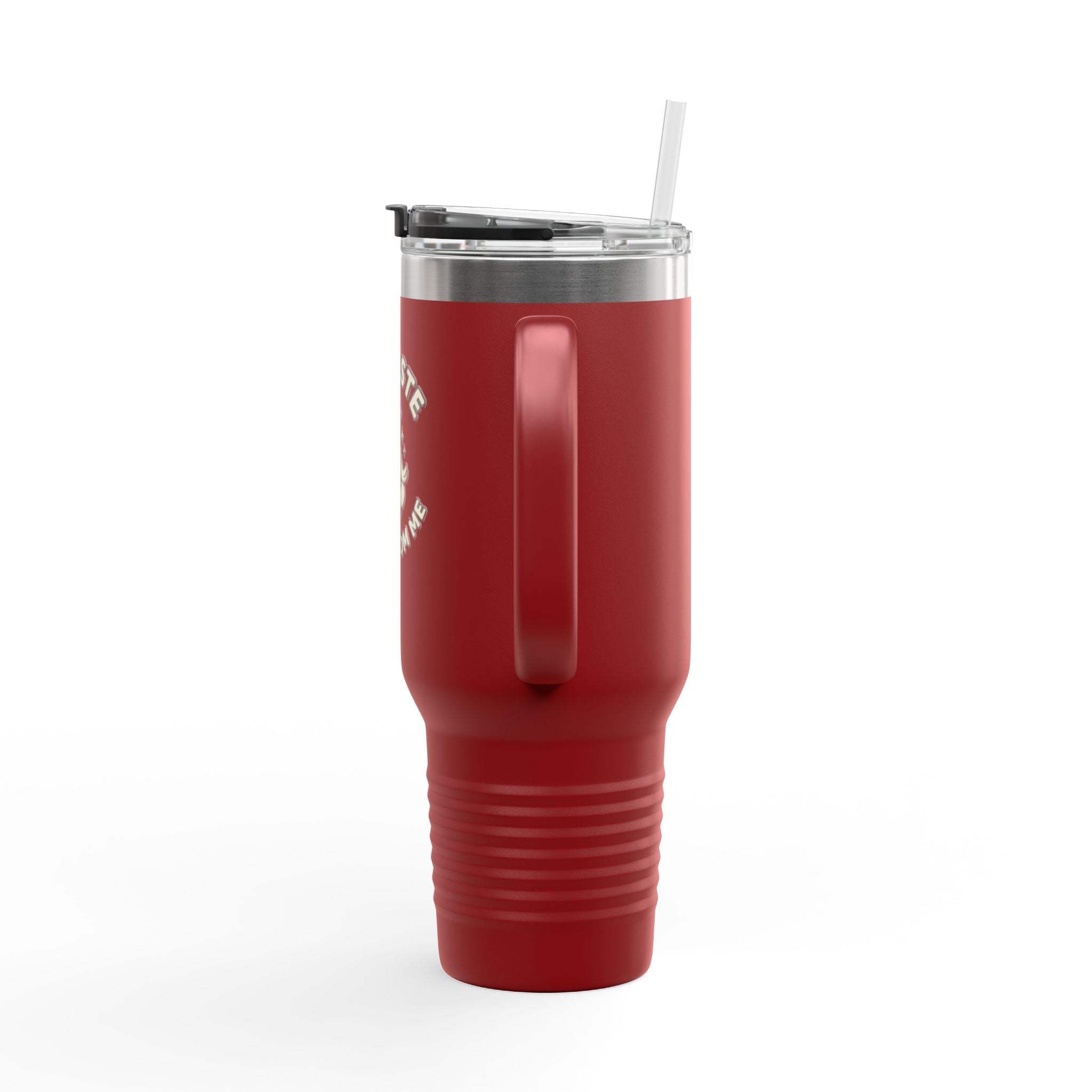 40oz Insulated Travel Mug — "Namaste Away From Me" Yoga Duck Stainless Tumbler