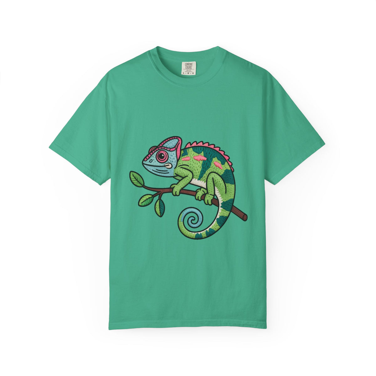 Cute Chameleon Shirt, Chameleon On A Branch T-Shirt, Cartoon Reptile Lover Gift, Funny Chameleon Tee