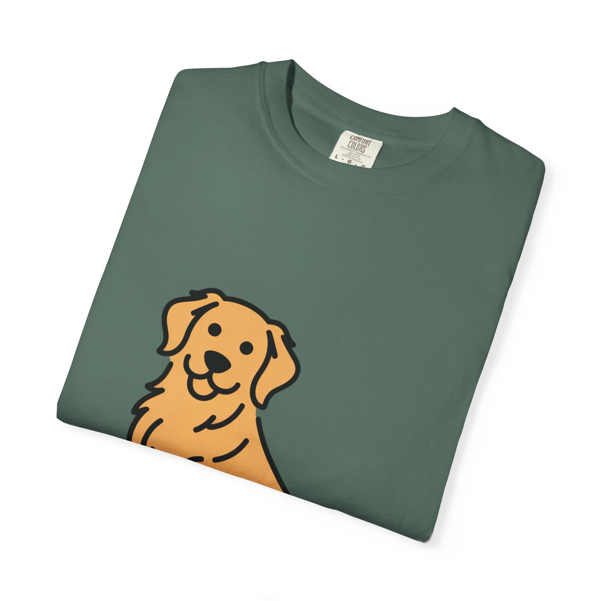 Golden Retriever Shirt, Minimalist Dog Silhouette T-Shirt, Cute Line Art Dog Lover Gift, Retriever Mom Dad Tee