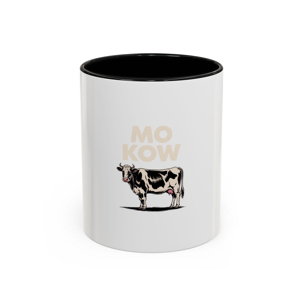 Funny Cow Mug, Mo Kow Absurd Meme Mug, Deadpan Farm Animal Coffee Cup, Weird Cow Lover Gift, Funny Sarcastic Mug