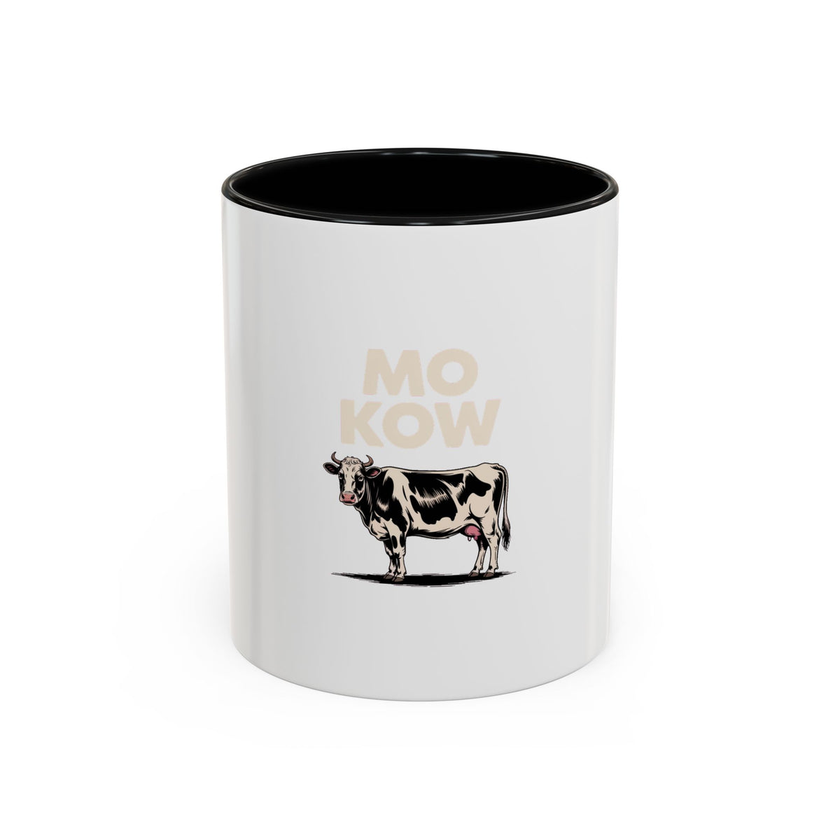 Funny Cow Mug, Mo Kow Absurd Meme Mug, Deadpan Farm Animal Coffee Cup, Weird Cow Lover Gift, Funny Sarcastic Mug