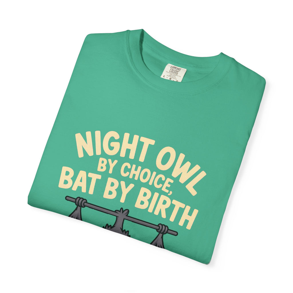 Night Owl By Choice Bat Shirt, Funny Bat T-Shirt, Cute Bat Wearing Sunglasses Tee, Halloween Gift for Night Owls
