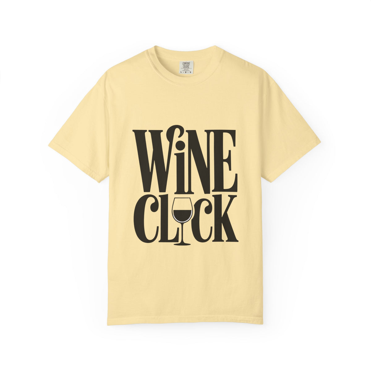 Wine O'Clock Shirt, Funny Wine Lover T-Shirt, Bold Typography Wine Glass Tee, Cute Gift for Wine Drinker
