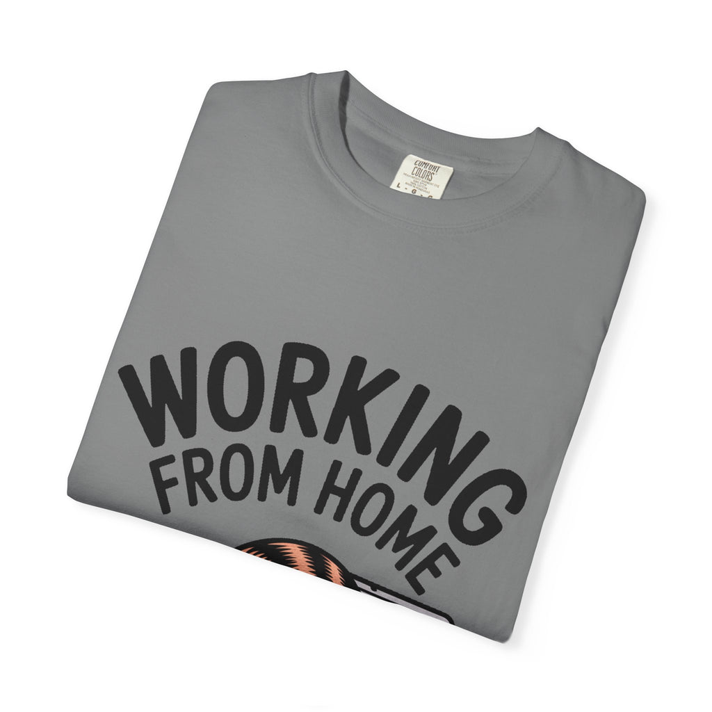 Working From Home Cat Shirt, Funny Cat Lover T-Shirt, Cute Cat Keyboard Tee, Remote Work Gift, WFH Cat Lover Graphic Shirt