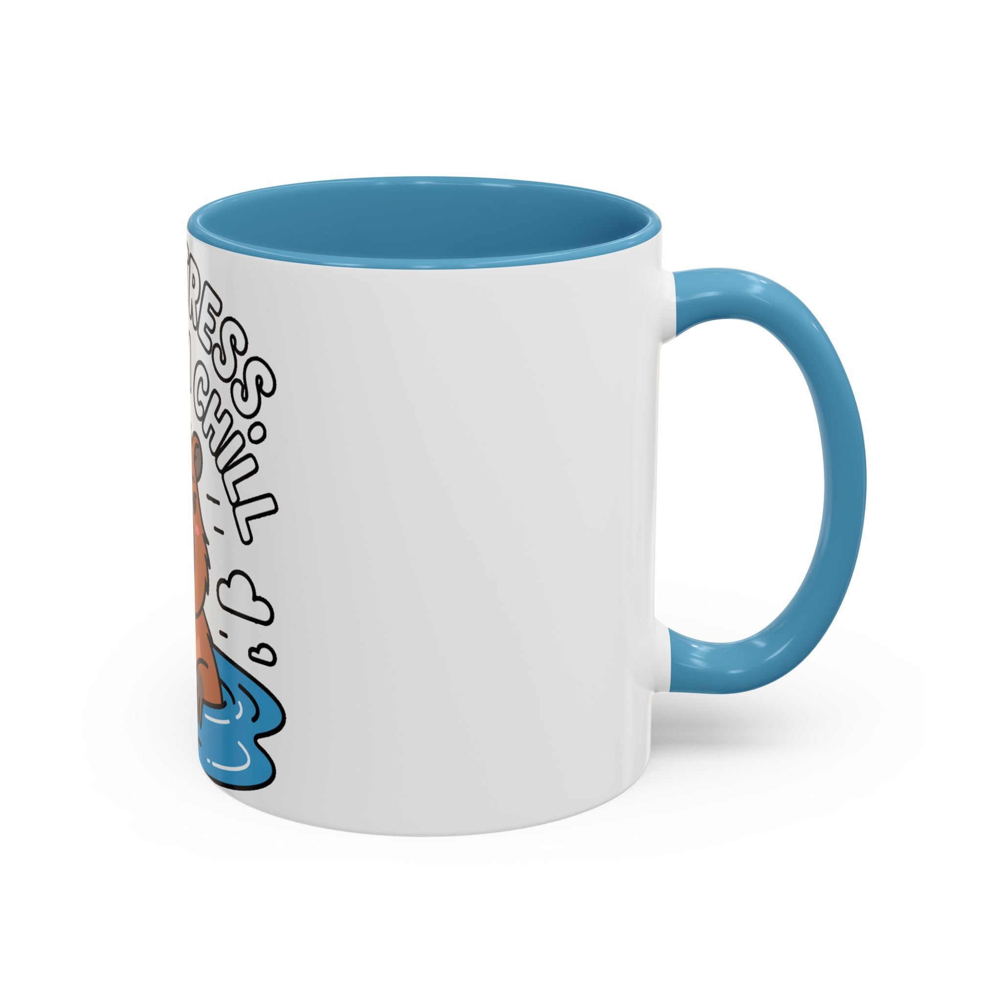 Zero Stress Capybara Mug, Funny Chill Capybara Coffee Cup, Cute Hot Spring Animal Gift, Zero Stress Maximum Chill Mug
