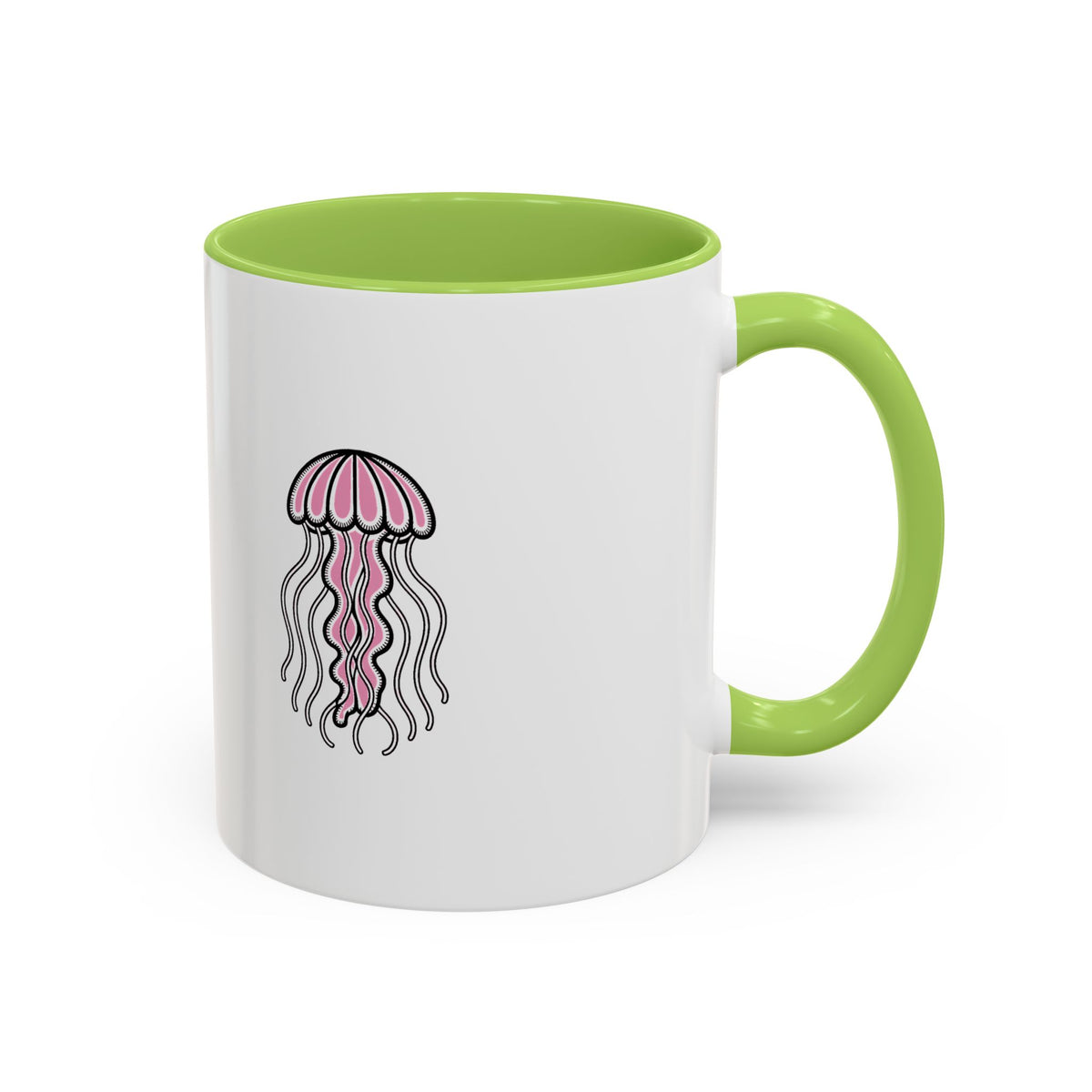 Cute Jellyfish Mug, Glowing Jellyfish Coffee Cup, Ocean Lover Gift, Cute Sea Animal Ceramic Mug, Ocean Lover Gift
