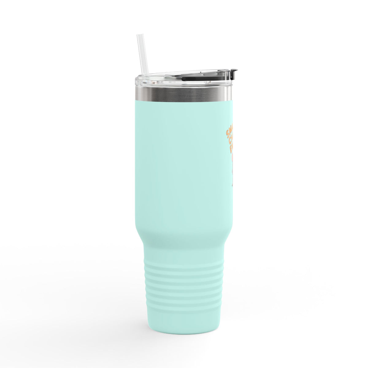 Small But Chaotic Energy Mouse Tumbler, Funny Mouse Travel Mug, Cute Cartoon Animal Gift, 40oz Insulated Tumbler with Handle