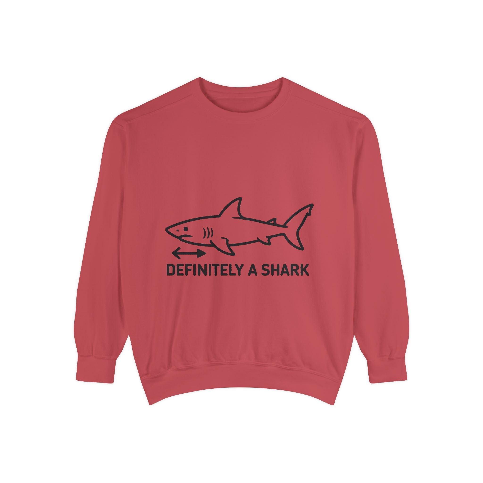 Definitely A Shark Diagram Sweatshirt, Funny Meme Crewneck, Deadpan Textbook Diagram Shirt, Shark Lover Gift, Sarcastic Sweatshirt