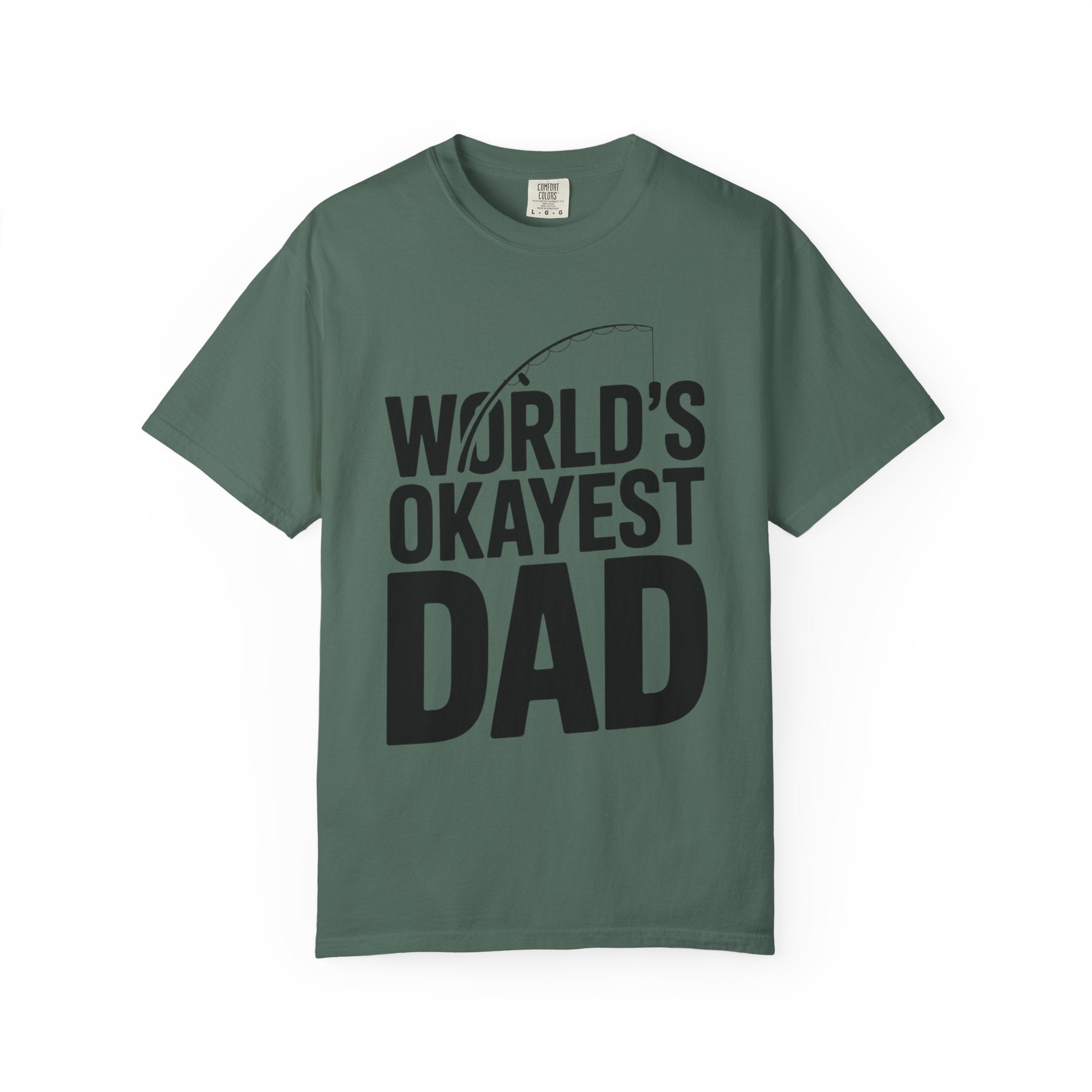 World's Okayest Dad Shirt, Funny Fishing Dad T-Shirt, Fathers Day Gift, Funny Dad Gift From Kids, Sarcastic Dad Tee