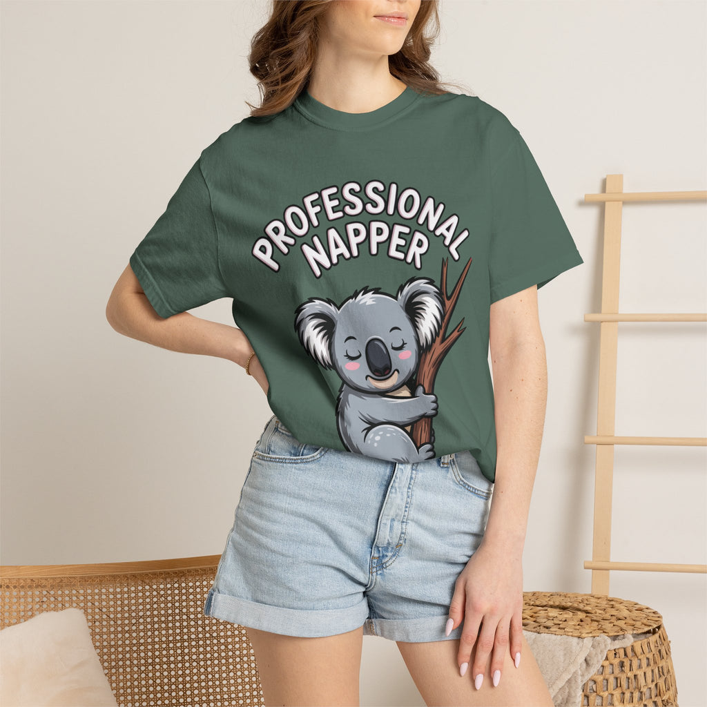 Professional Napper Koala Shirt, Funny Koala T-Shirt, Cute Sleepy Animal Tee, Nap Lover Gift, Cozy Koala Graphic Tee
