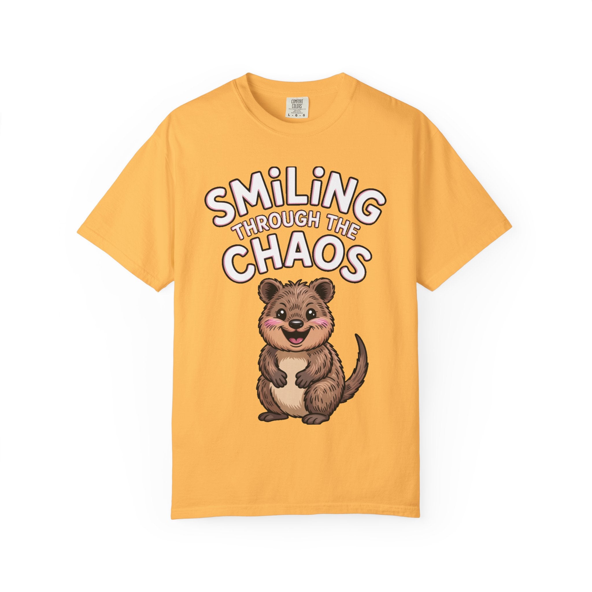 Smiling Through The Chaos Quokka Shirt, Funny Quokka T-Shirt, Cute Smiling Animal Tee, Positive Vibes Shirt, Quokka Lover Gift