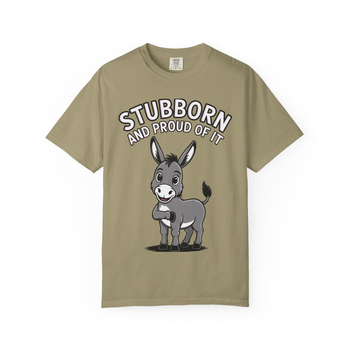 Stubborn Donkey T-Shirt, Funny 'Stubborn And Proud Of It' Tee, Cute Cartoon Donkey Shirt, Farm Animal Lover Gift