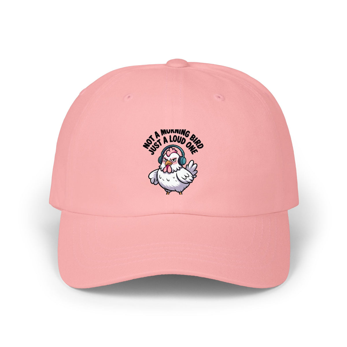Not A Morning Bird Dad Hat, Funny Chicken Cap, Grumpy Chicken Embroidered Hat, Sarcastic Bird Lover Gift, Not A Morning Person Cap