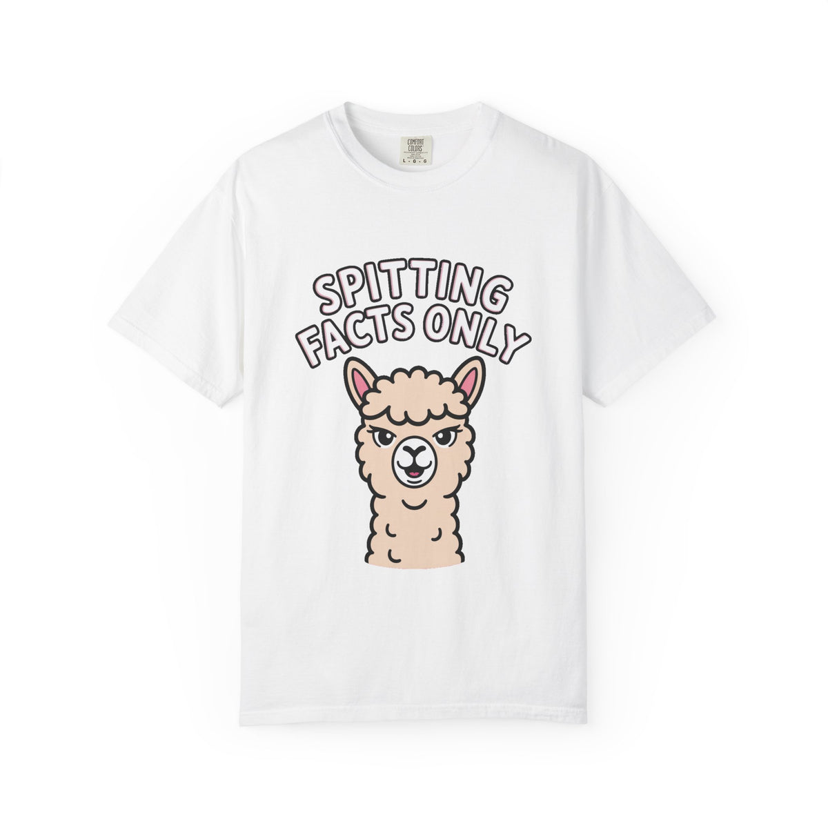Funny Alpaca Shirt, Spitting Facts Only T-Shirt, Sassy Alpaca Tee, Cute Alpaca Lover Gift, Funny Animal Graphic Shirt