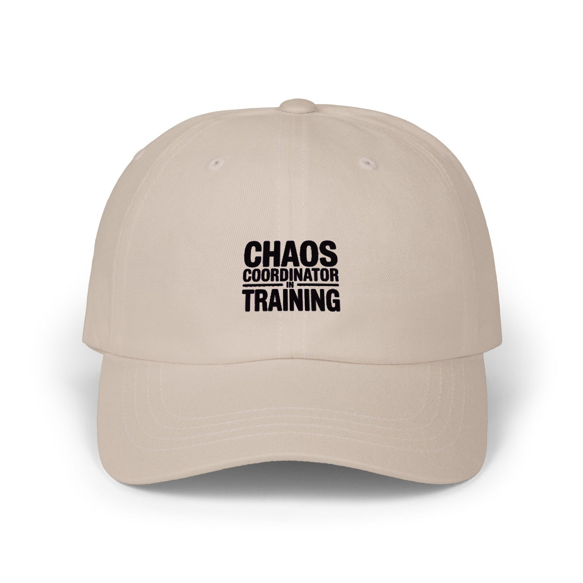 Chaos Coordinator In Training Dad Cap, Funny Embroidered Hat, Mom Life Cap, Sarcastic Gift for Parents, Unstructured Baseball Cap
