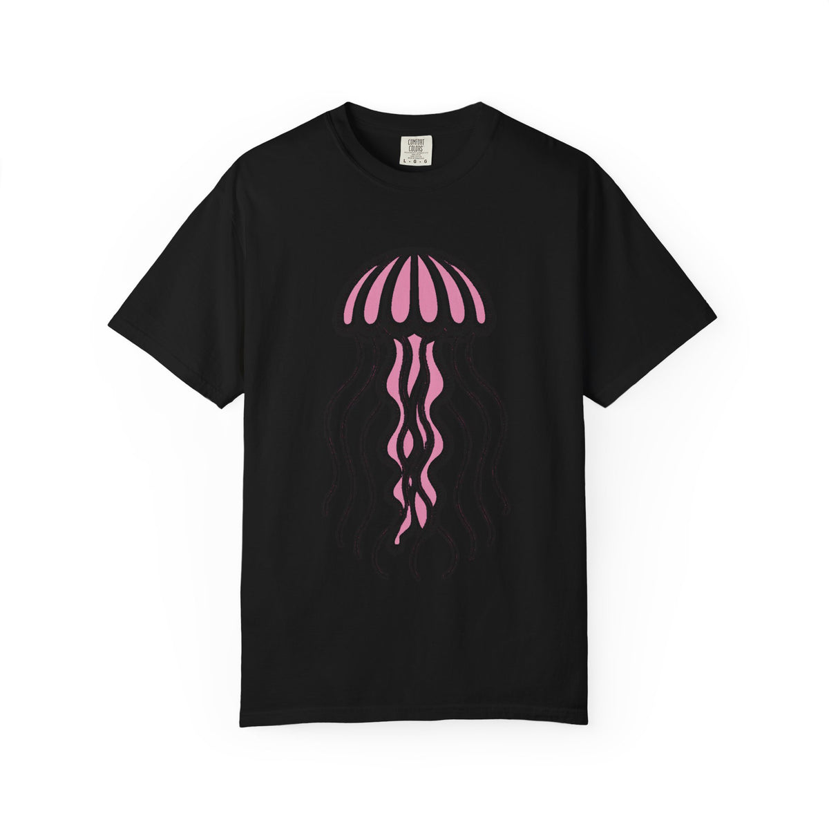 Cute Jellyfish T-Shirt, Glowing Jellyfish Graphic Tee, Ocean Lover Gift, Garment-Dyed Unisex Shirt for Beach and Aquarium Fans