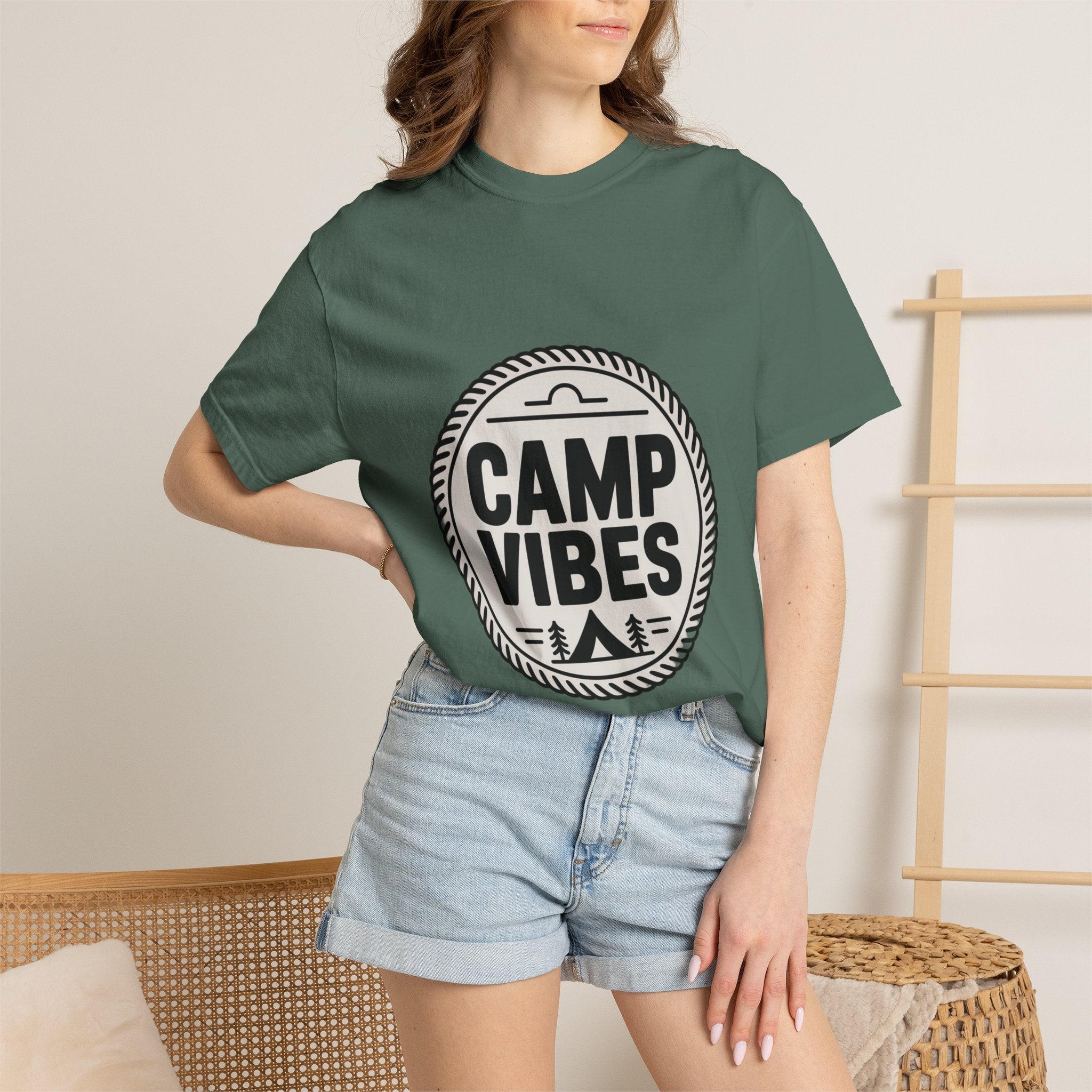 Coin Badge Camp Vibes T-Shirt