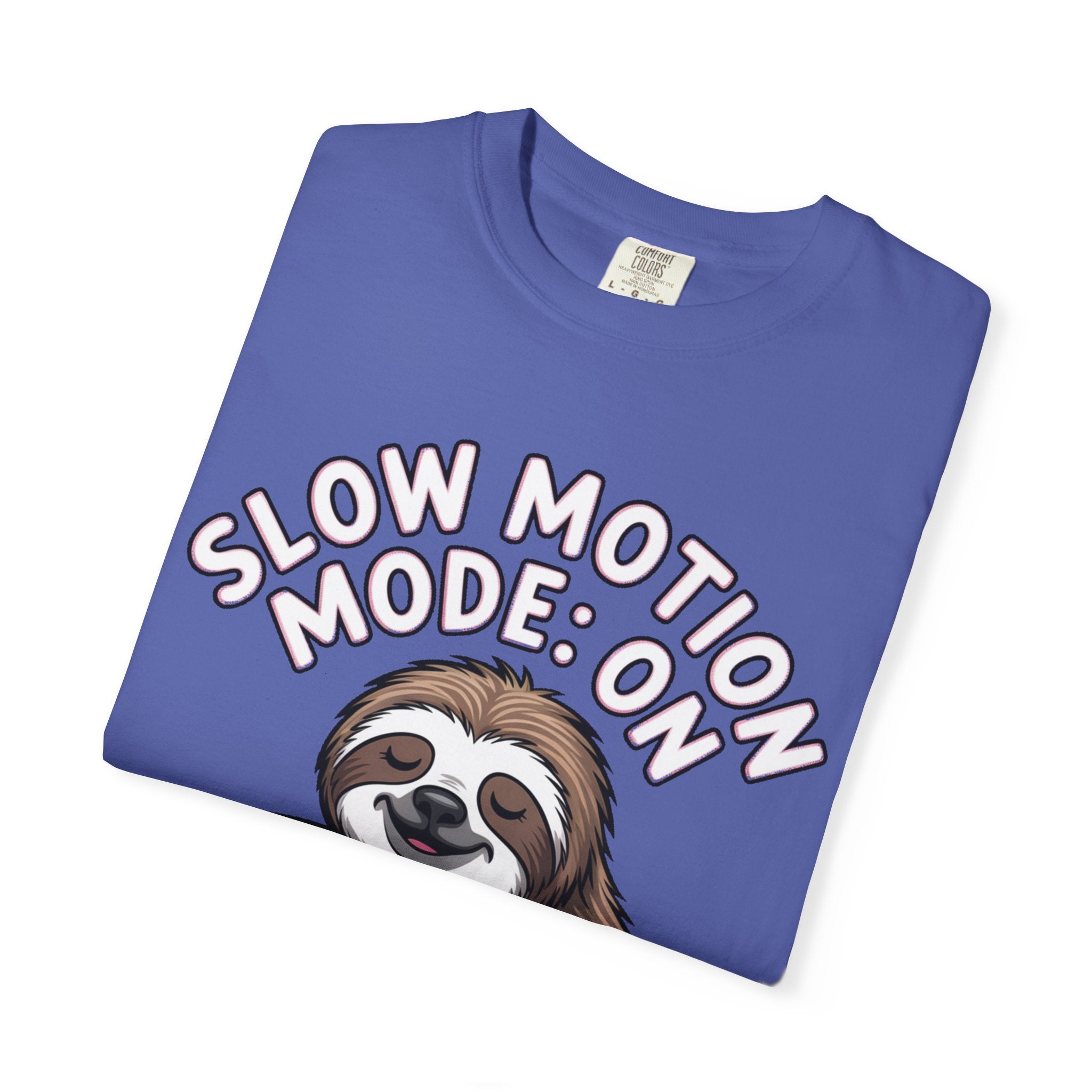 Slow Motion Sloth Shirt, Funny Coffee Lover T-Shirt, Cute Sloth Hugging Coffee Cup Tee, Sleepy Sloth Gift for Coffee Addict