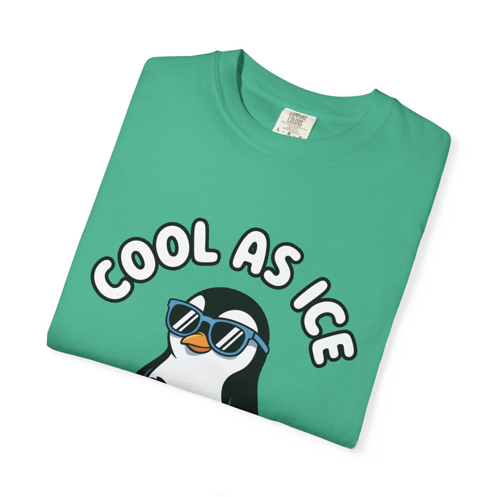 Cool As Ice Penguin Shirt, Funny Sunglasses Penguin T-Shirt, Cute Winter Animal Tee, Ice Block Bird Lover Gift