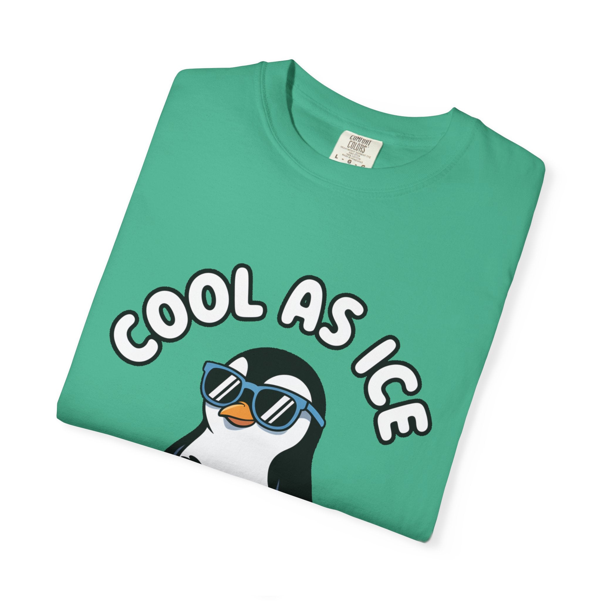 Cool As Ice Penguin Shirt, Funny Sunglasses Penguin T-Shirt, Cute Winter Animal Tee, Ice Block Bird Lover Gift