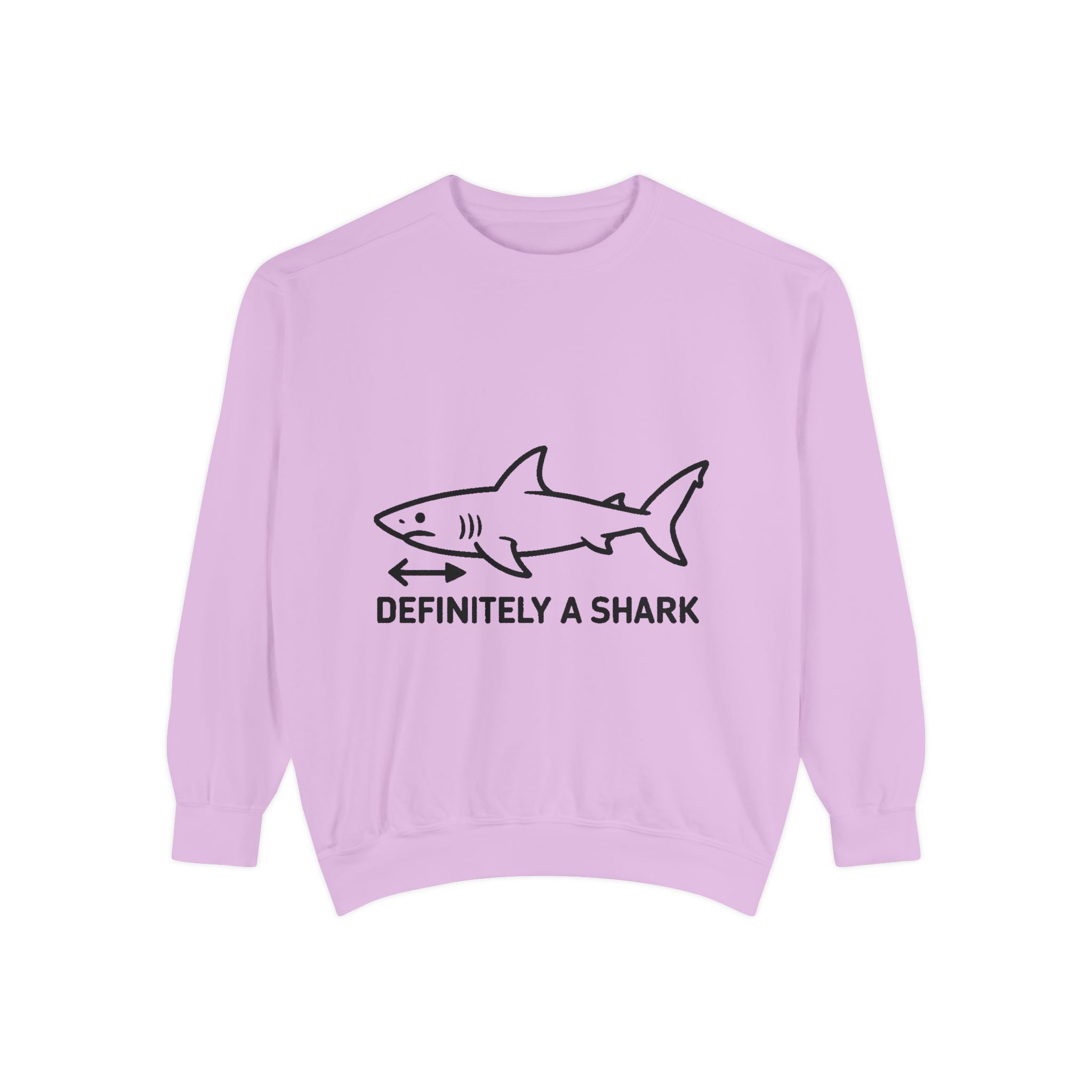 Definitely A Shark Diagram Sweatshirt, Funny Meme Crewneck, Deadpan Textbook Diagram Shirt, Shark Lover Gift, Sarcastic Sweatshirt