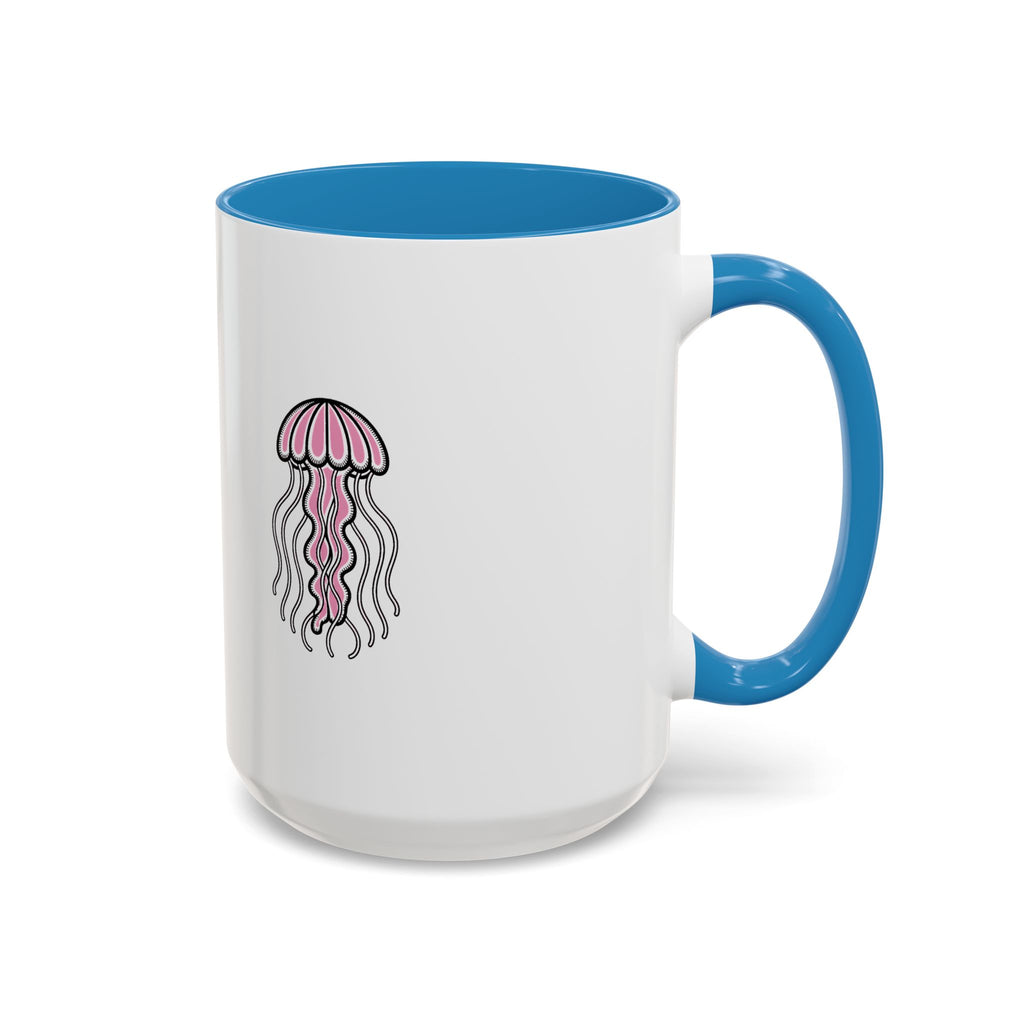 Cute Jellyfish Mug, Glowing Jellyfish Coffee Cup, Ocean Lover Gift, Cute Sea Animal Ceramic Mug, Ocean Lover Gift