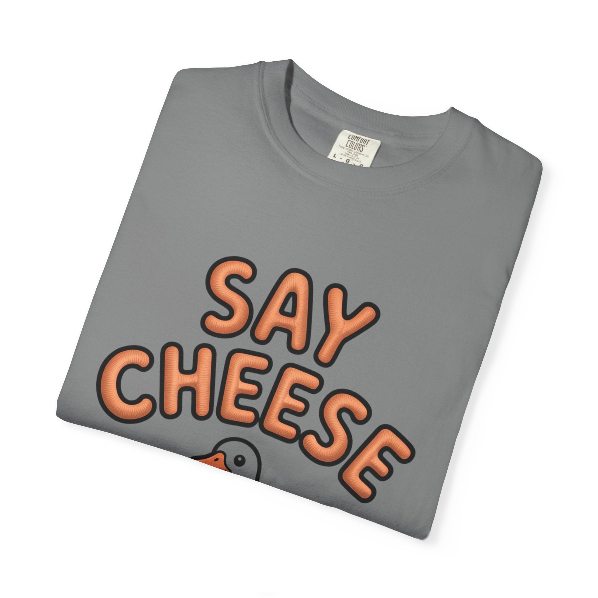 Say Cheese Goose Shirt, Funny Camera Goose T-Shirt, Cute Cartoon Goose Lover Gift, Photography Shirt for Photographer