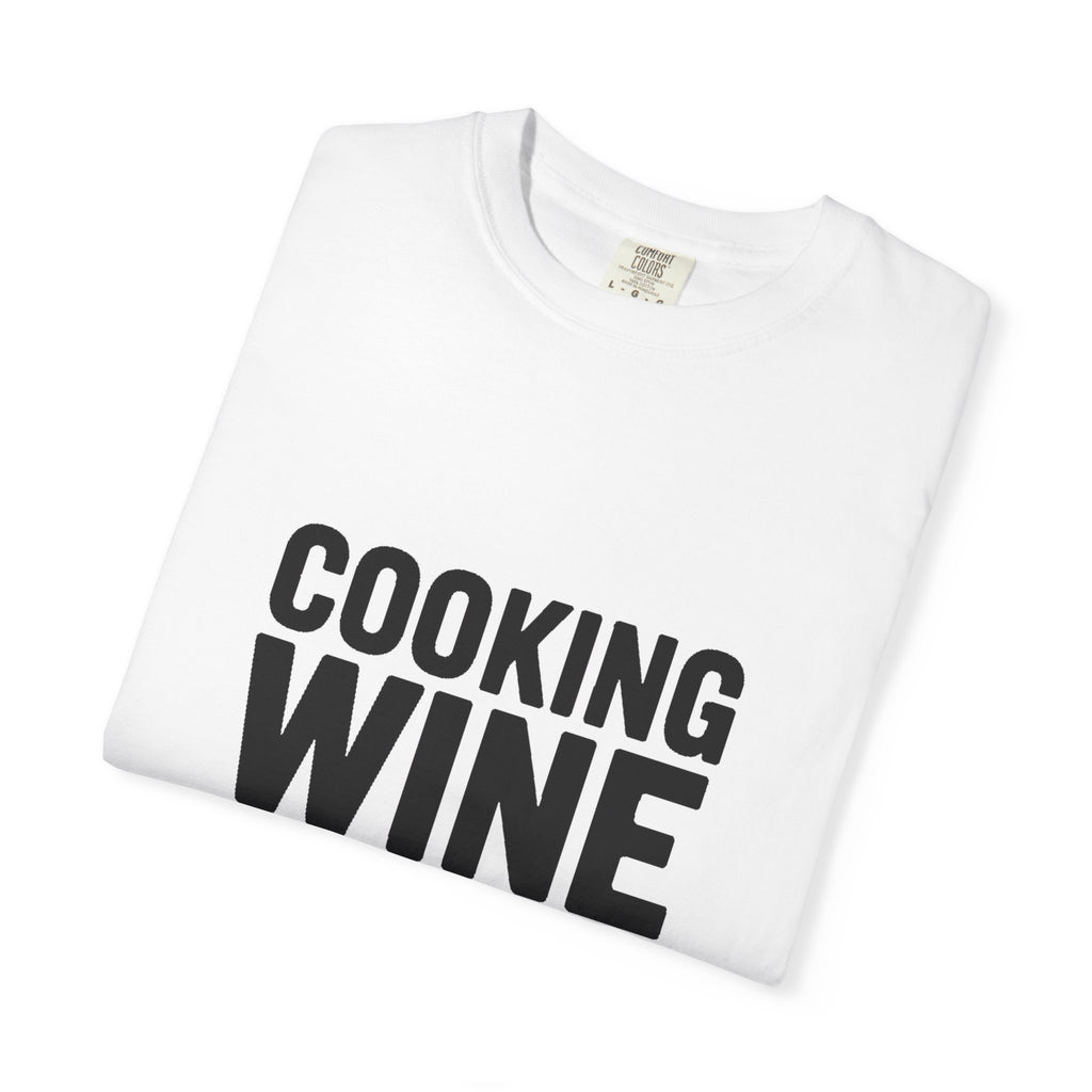 Cooking Wine Still Counts Shirt, Funny Wine Lover T-Shirt, Sarcastic Kitchen Quote Tee, Gift for Wine Drinkers