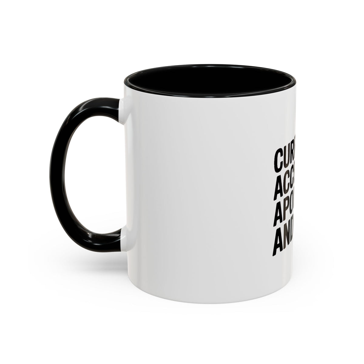 Currently Accepting Apologies And Wine Mug, Funny Sarcastic Coffee Mug, Wine Lover Gift, Bold Typography Mug, Gift For Her