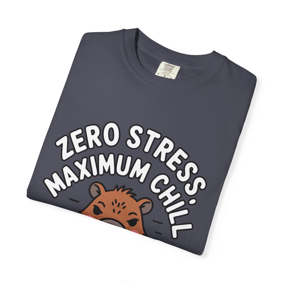 Zero Stress Capybara Shirt, Funny Hot Spring Capybara T-Shirt, Maximum Chill Tee, Cute Animal Lover Gift