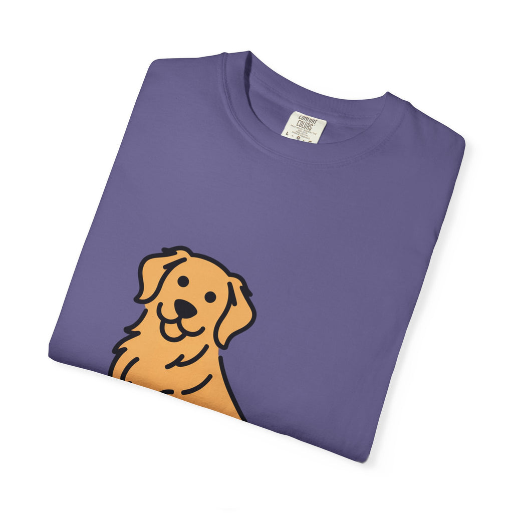 Golden Retriever Shirt, Minimalist Dog Silhouette T-Shirt, Cute Line Art Dog Lover Gift, Retriever Mom Dad Tee