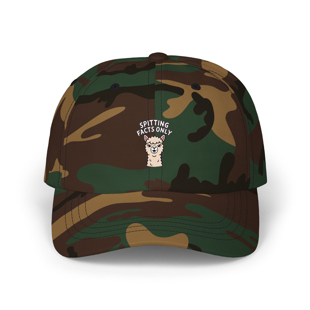 Alpaca Spitting Facts Dad Hat, Funny Alpaca Embroidered Cap, Sassy Animal Baseball Hat, Cute Alpaca Lover Gift, Unisex Dad Cap
