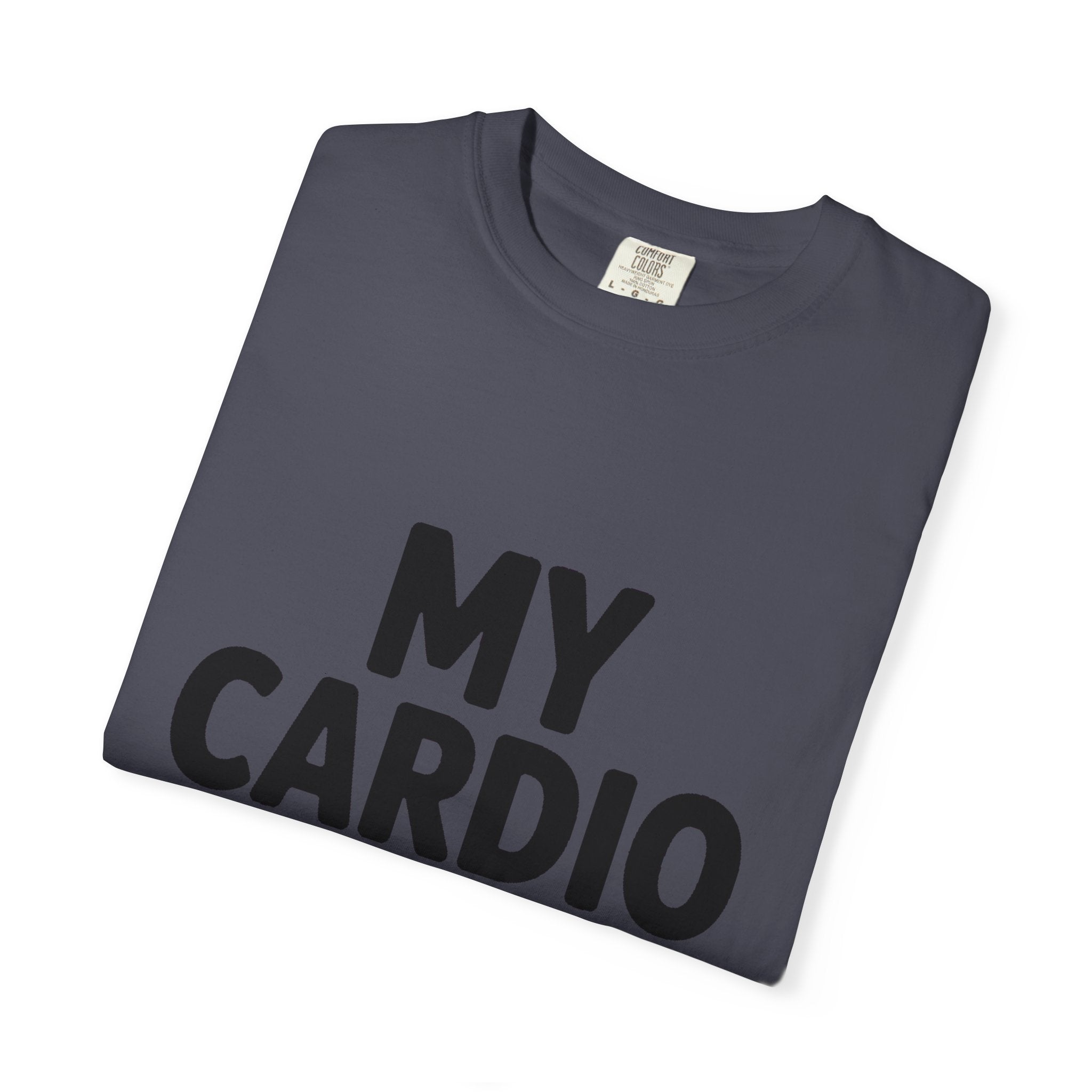 My Cardio Is Running Late Shirt, Funny Gym Excuse T-Shirt, Sarcastic Workout Tee, Lazy Fitness Humor Gift