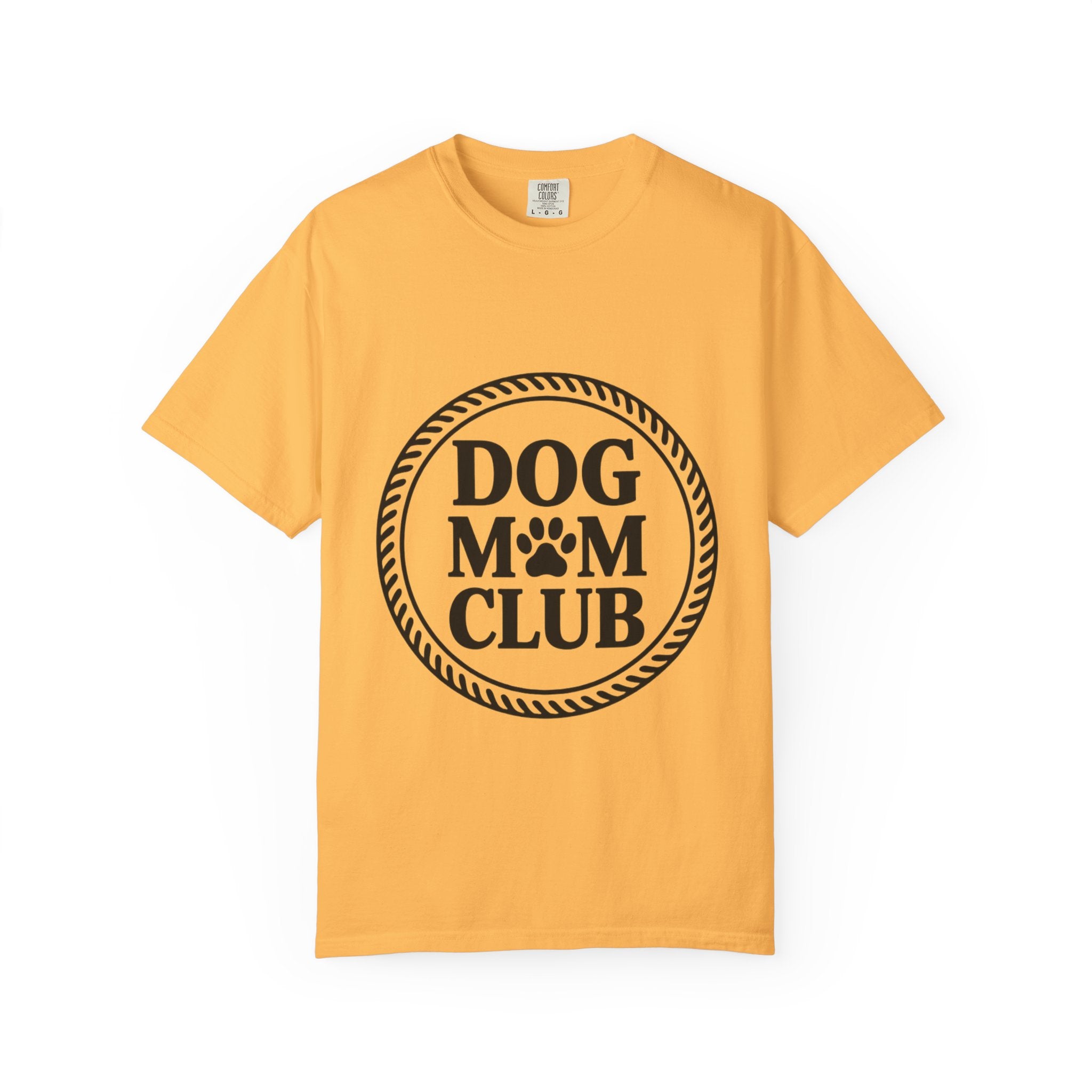 Dog Mom Club Badge Shirt, Vintage Stamp Dog Lover T-Shirt, Funny Dog Mom Gift, Minimalist Paw Print Tee