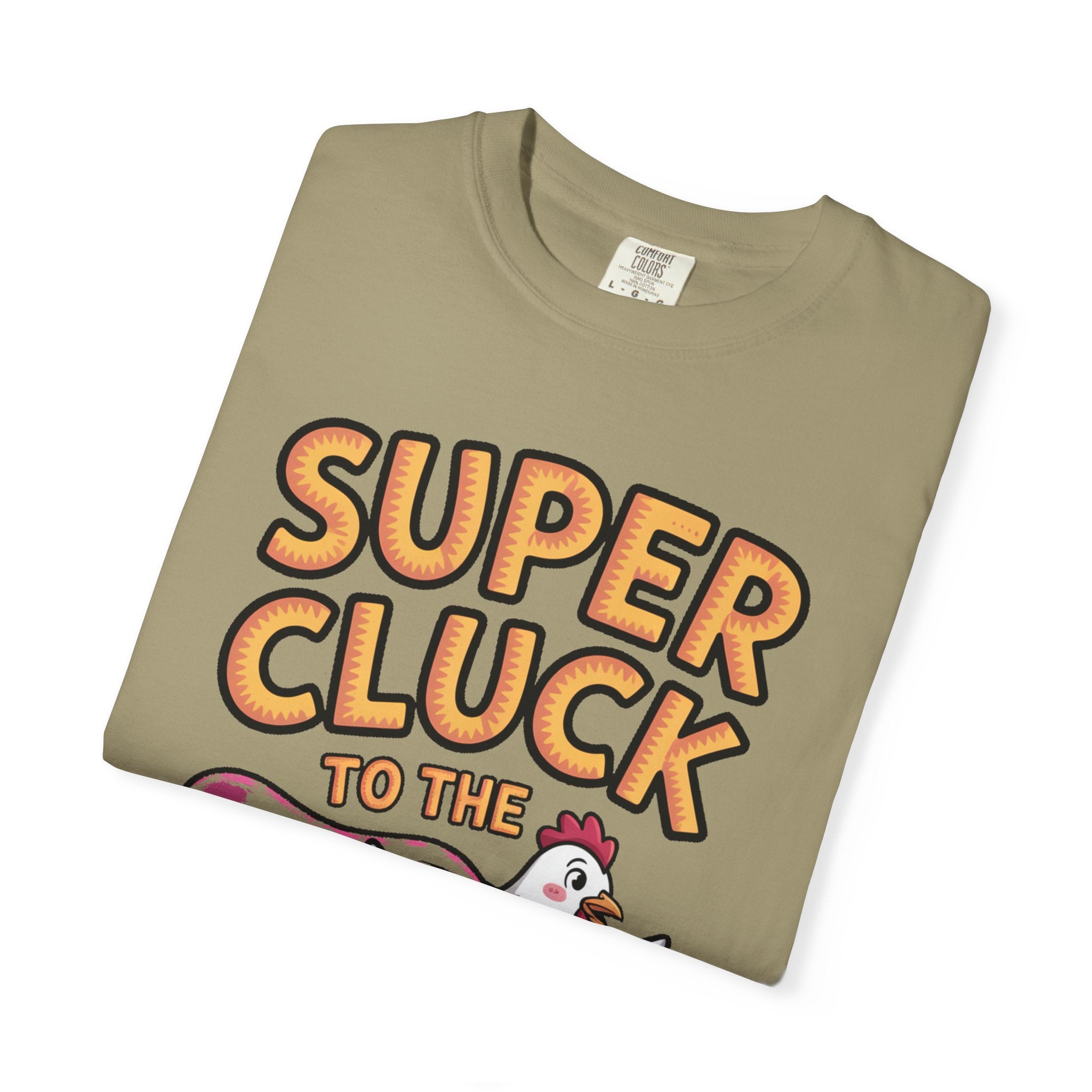 Funny Chicken Superhero Shirt, Super Cluck To The Rescue T-Shirt, Cute Cartoon Chicken Tee, Farm Animal Lover Gift