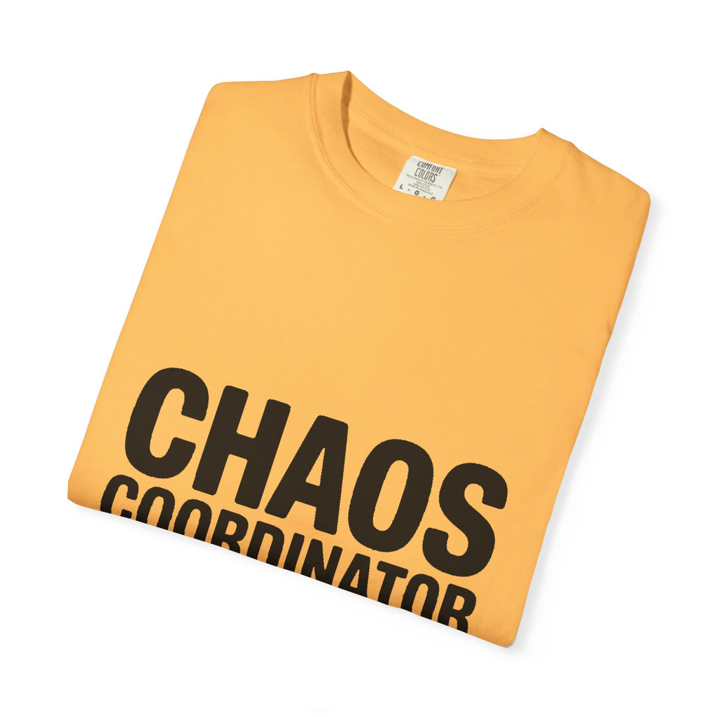 Chaos Coordinator In Training Shirt, Funny Bold Typography Tee, Sarcastic Mom Life T-Shirt, Gift for New Parents or Teachers
