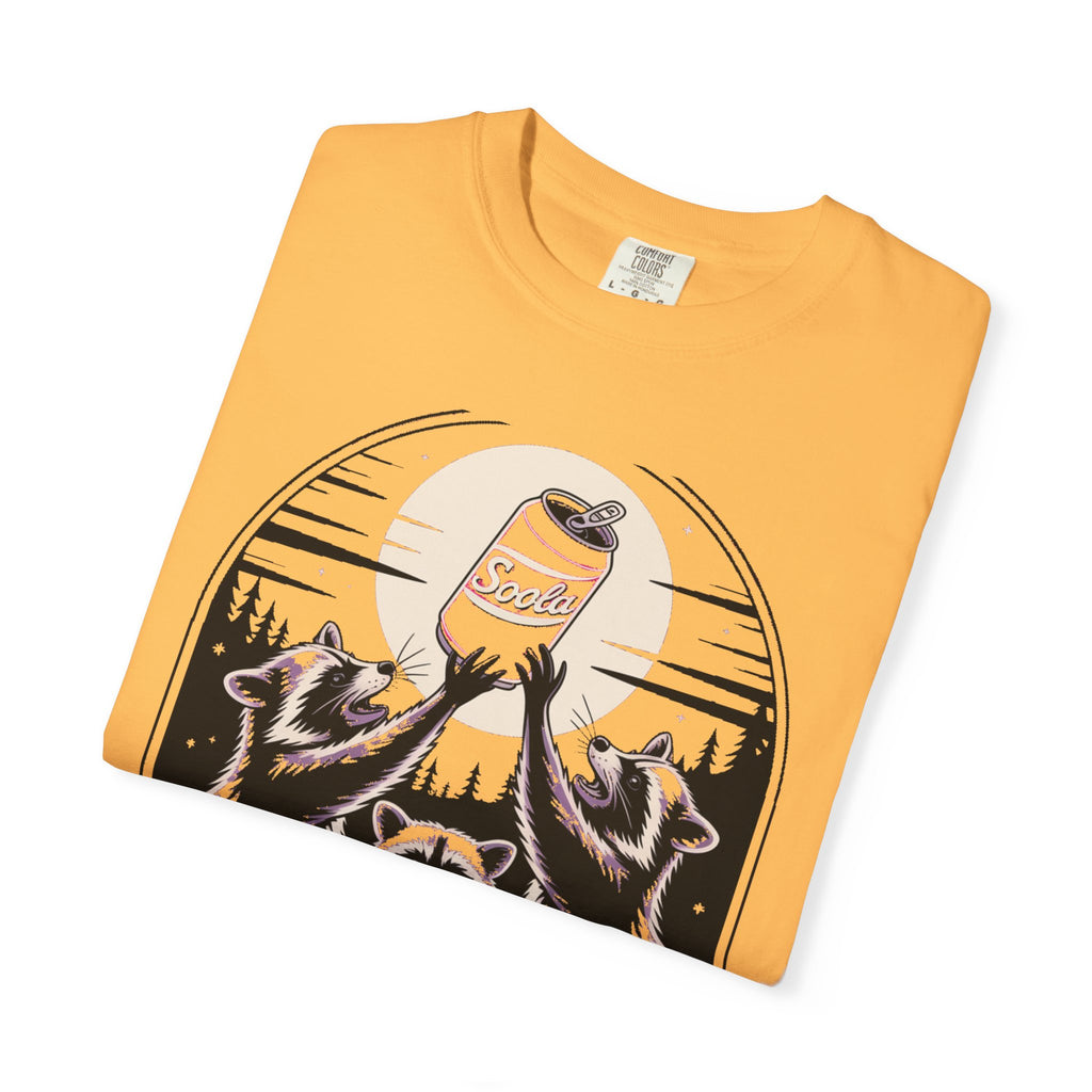 Thirsty For Adventure Raccoons Shirt, Funny Vintage Raccoon T-Shirt, Retro Soda Poster Tee, Camping Gift