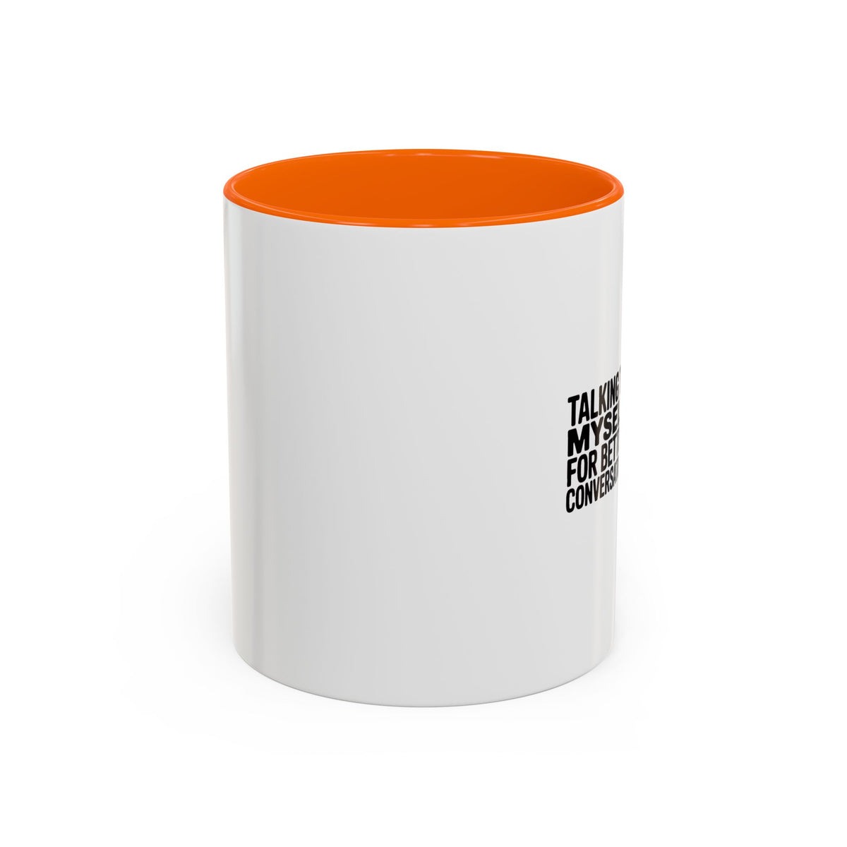 Talking To Myself For Better Conversation Mug, Funny Sarcastic Coffee Mug, Introvert Gift, Minimalist Typography Coffee Cup