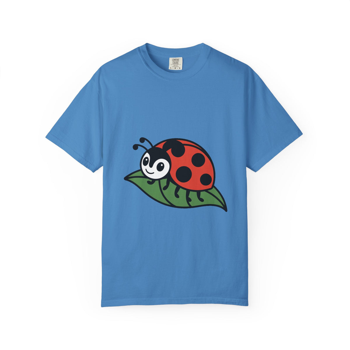 Cute Ladybug T-Shirt, Ladybug On A Leaf Shirt, Garden Bug Lover Gift, Nature Insect Graphic Tee, Kids Ladybug Shirt