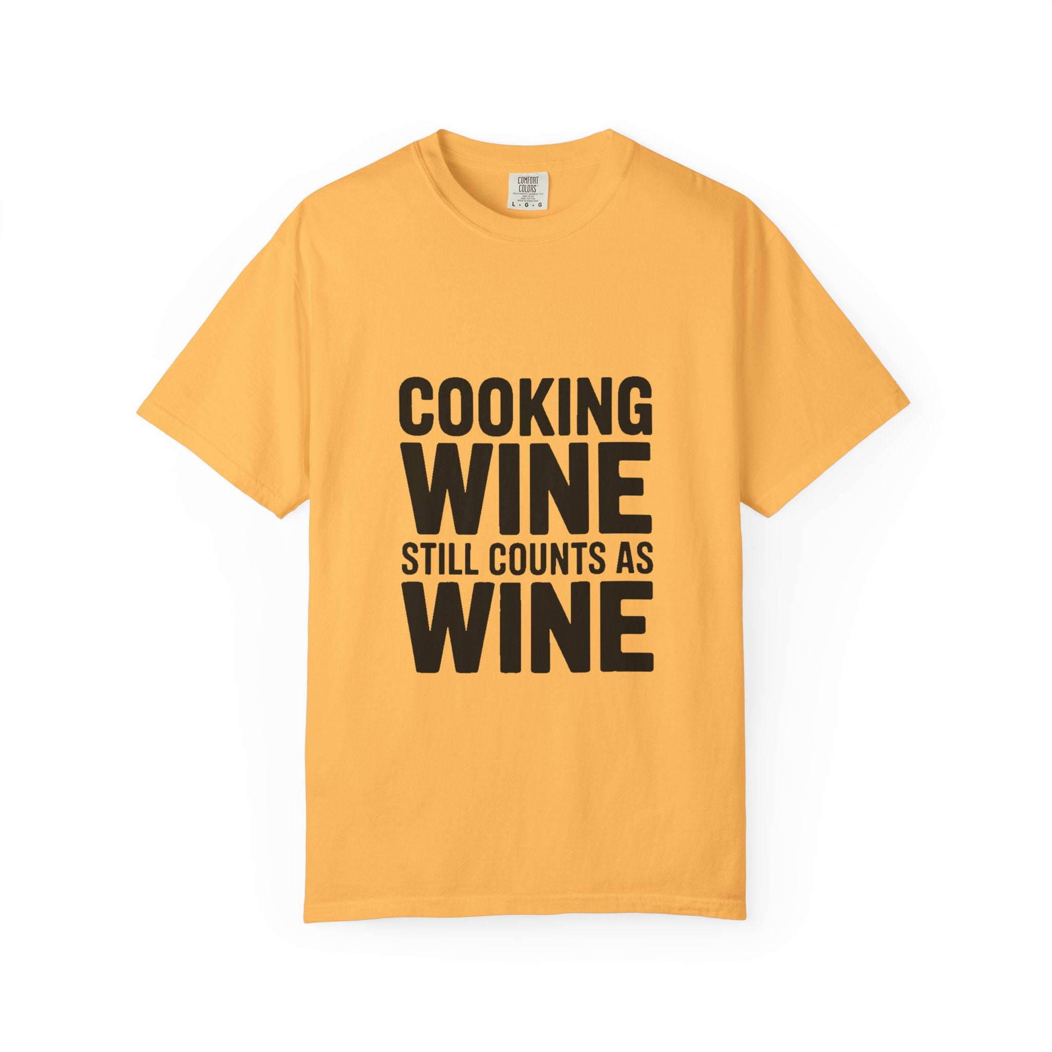 Cooking Wine Still Counts Shirt, Funny Wine Lover T-Shirt, Sarcastic Kitchen Quote Tee, Gift for Wine Drinkers